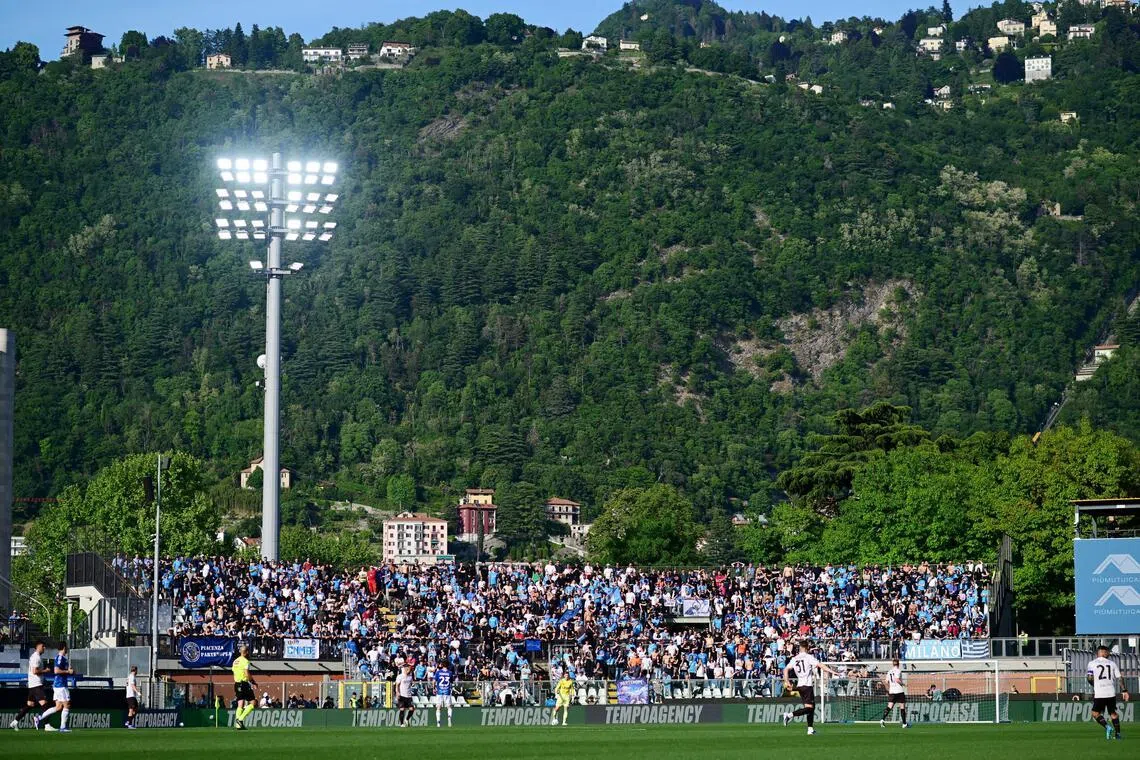 Soccer Football - Serie A - Como v Napoli - Stadio Giuseppe Sinigaglia, Como, Italy - May 2, 2026
General view during the match REUTERS/Daniele Mascolo