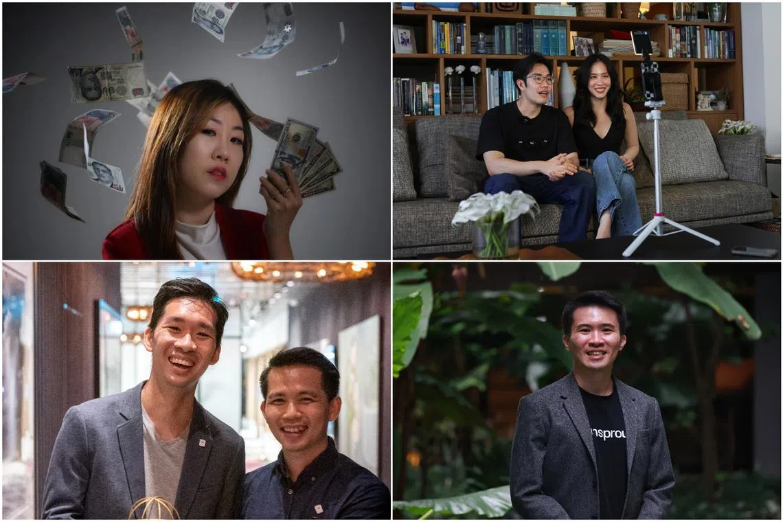 Content from financial influencers often goes beyond financial advice to include lifestyle topics like entrepreneurship and career growth.