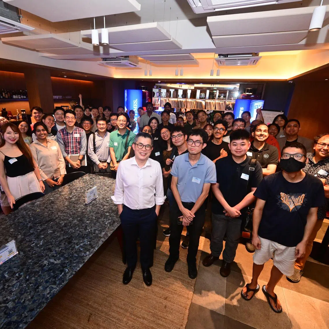 The group discussions were facilitated by 11 members of ST’s editorial team, including ST editor Jaime Ho (front row, left) and ST associate editor Zakir Hussain (second row, right).