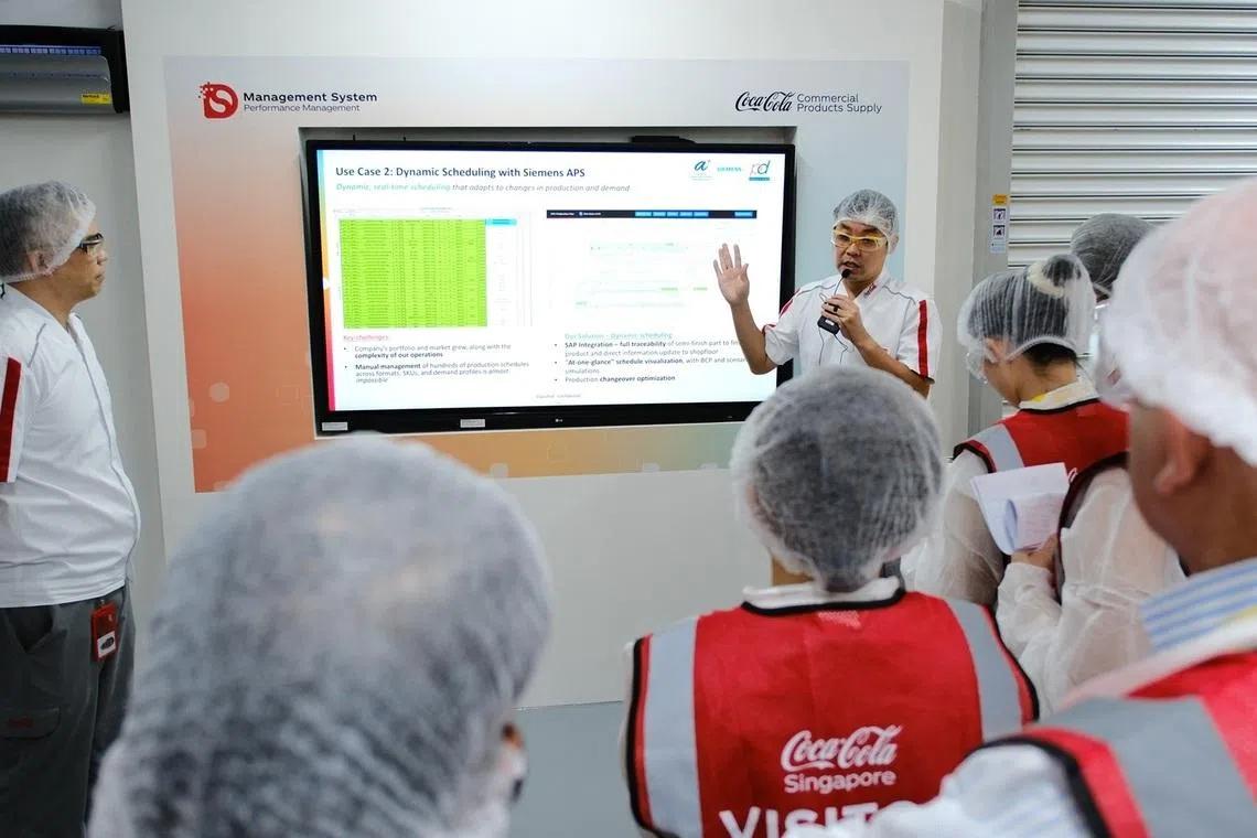 coca-cola singapore dynamic scheduling ai astar partnership