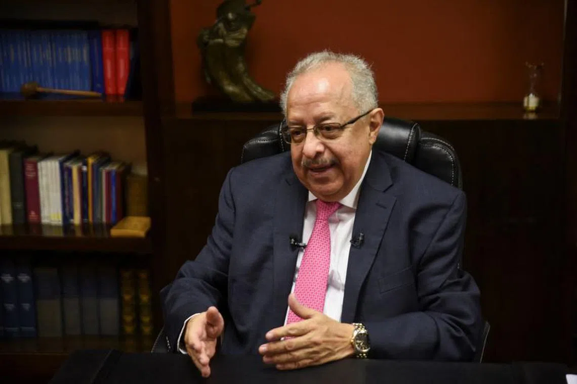 Guatemala's new Minister of Foreign Affairs Carlos Ramiro Martinez speaks during an interview with Reuters, at his office in Guatemala City, Guatemala, February 5, 2024. REUTERS/Cristina Chiquin