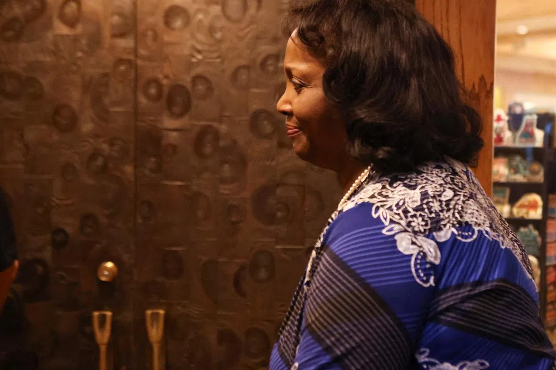 Federal Reserve Governor Lisa Cook attends the Federal Reserve Bank of Kansas City's 2025 Jackson Hole economic symposium, \"Labor Markets in Transition: Demographics, Productivity, and Macroeconomic Policy\" in Jackson Hole, Wyoming, U.S., August 23, 2025. REUTERS/Jim Urquhart