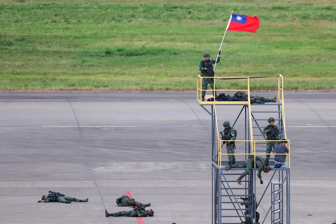 The United States last month announced a Taiwan weapons aid package worth up to US$345 million.