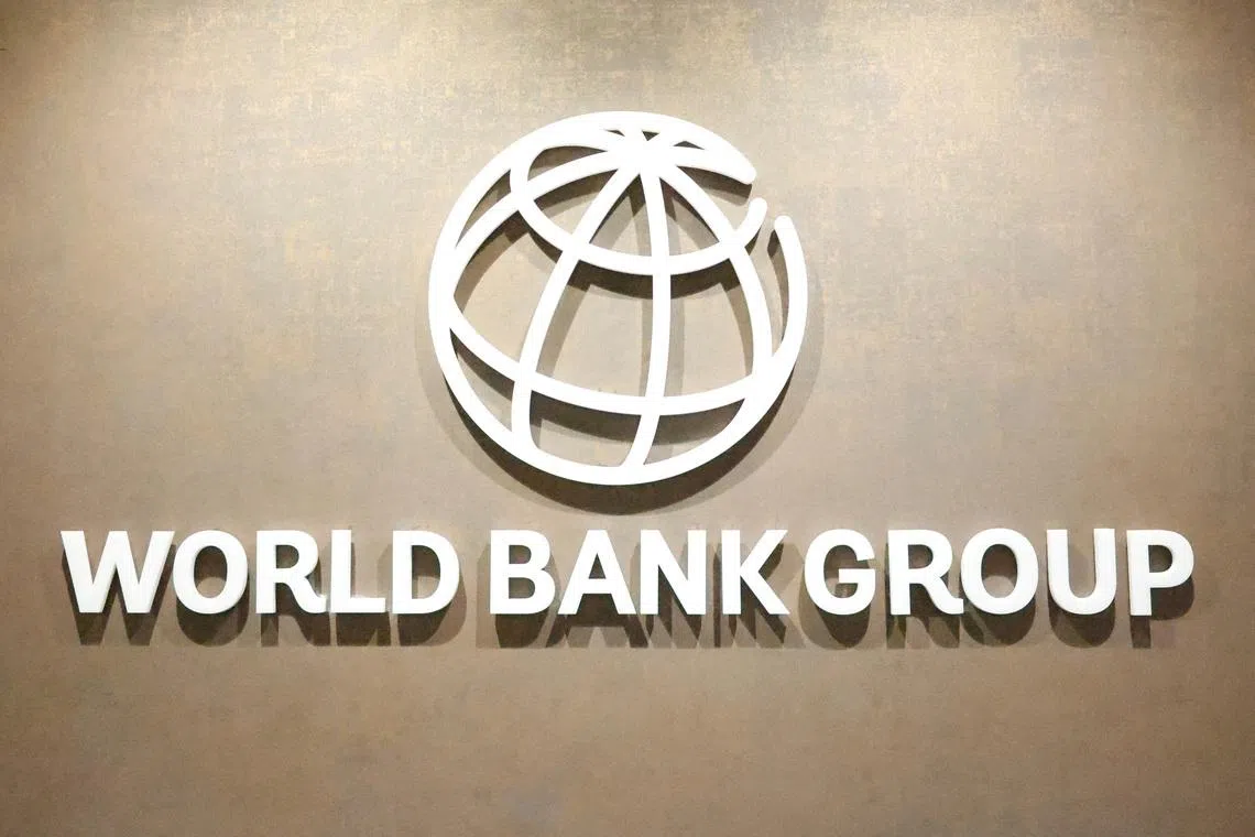 The World Bank Group logo is displayed on a office wall at the International Finance Corporation in Karachi, Pakistan February 4, 2026.