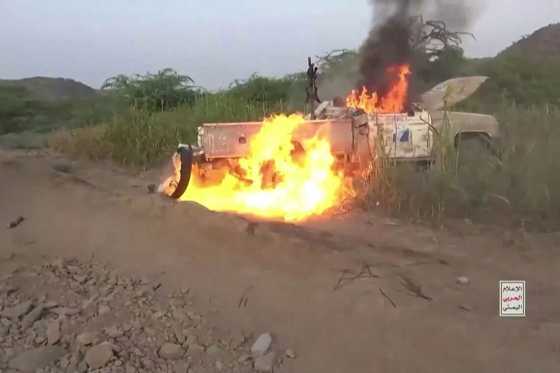 Houthi media reports Saudi strikes in northern Yemen
