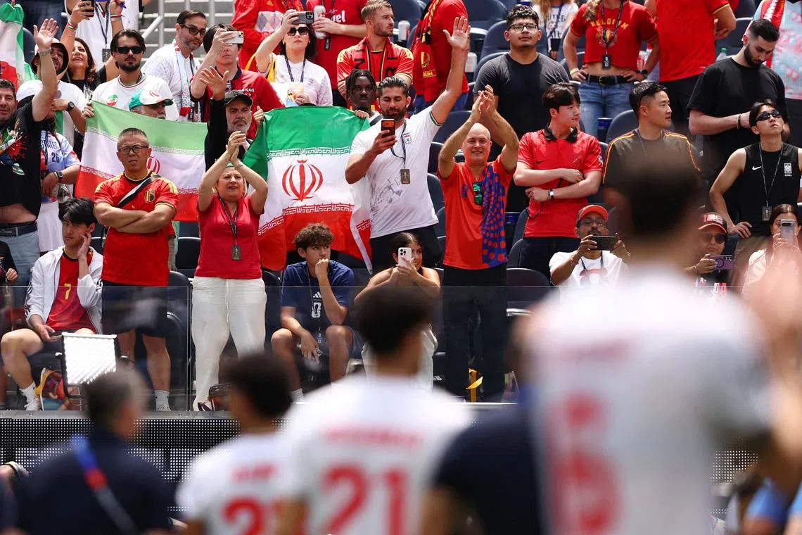 Iran's first two games were held in Los Angeles, with the team returning to their base in Tijuana, Mexico, in between.