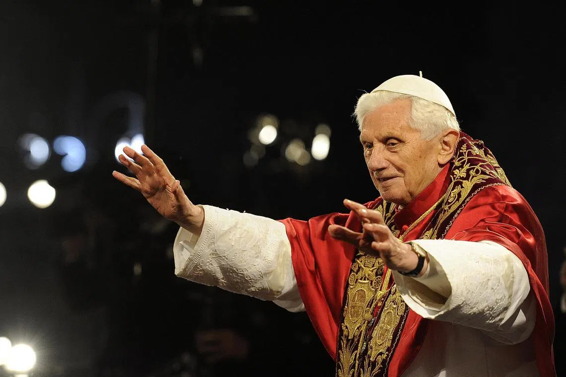 Former pope Benedict XVI died on Dec 31, 2022, following a decline in his health.