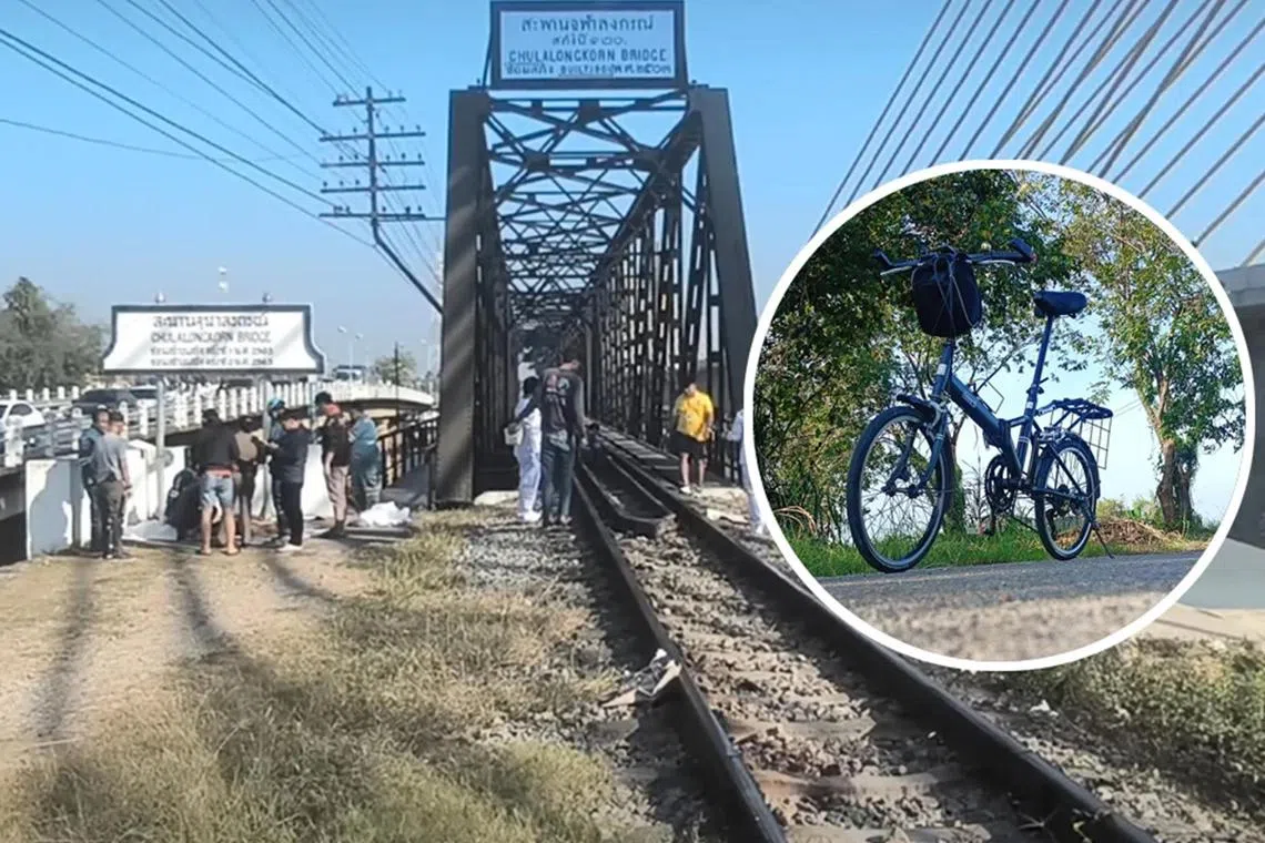 The man was identified as Mr Wirot Arayankeht, who runs a Facebook page and a YouTube channel which promote getting around on bicycles.