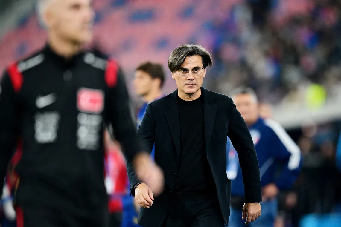 Soccer Football - Nations League - Group A1 - Italy v Turkey - Stadio Renato Dall'Ara, Bologna, Italy - October 5, 2026 Turkey coach Vincenzo Montella inside the stadium before the match REUTERS/Daniele Mascolo