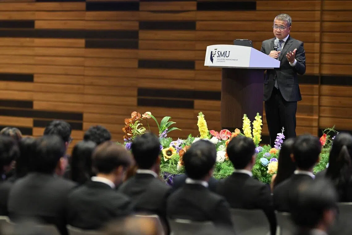 Law Minister Edwin Tong said technical excellence matters, but ultimately, what defines a lawyer is character.
