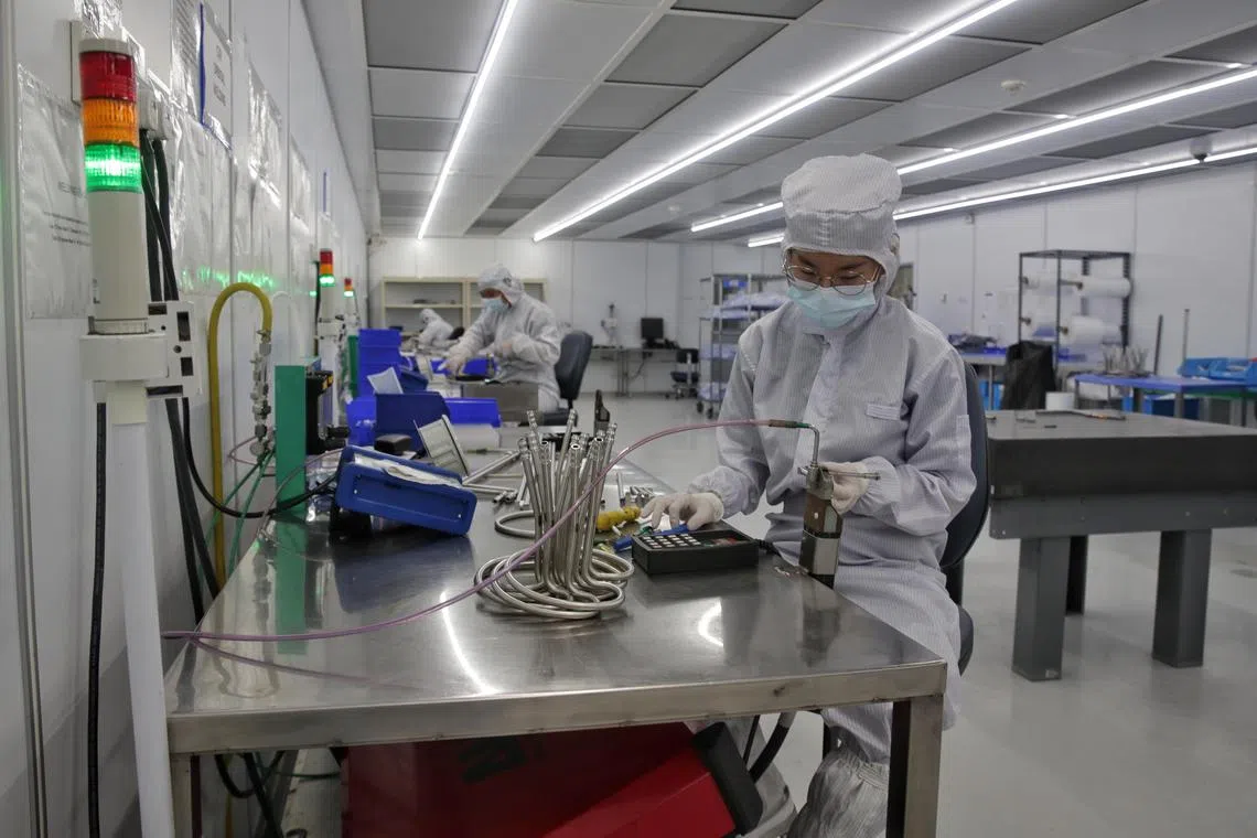 Singapore may be more exposed to the slowdown in demand for automotive and industrial chips, said analysts.