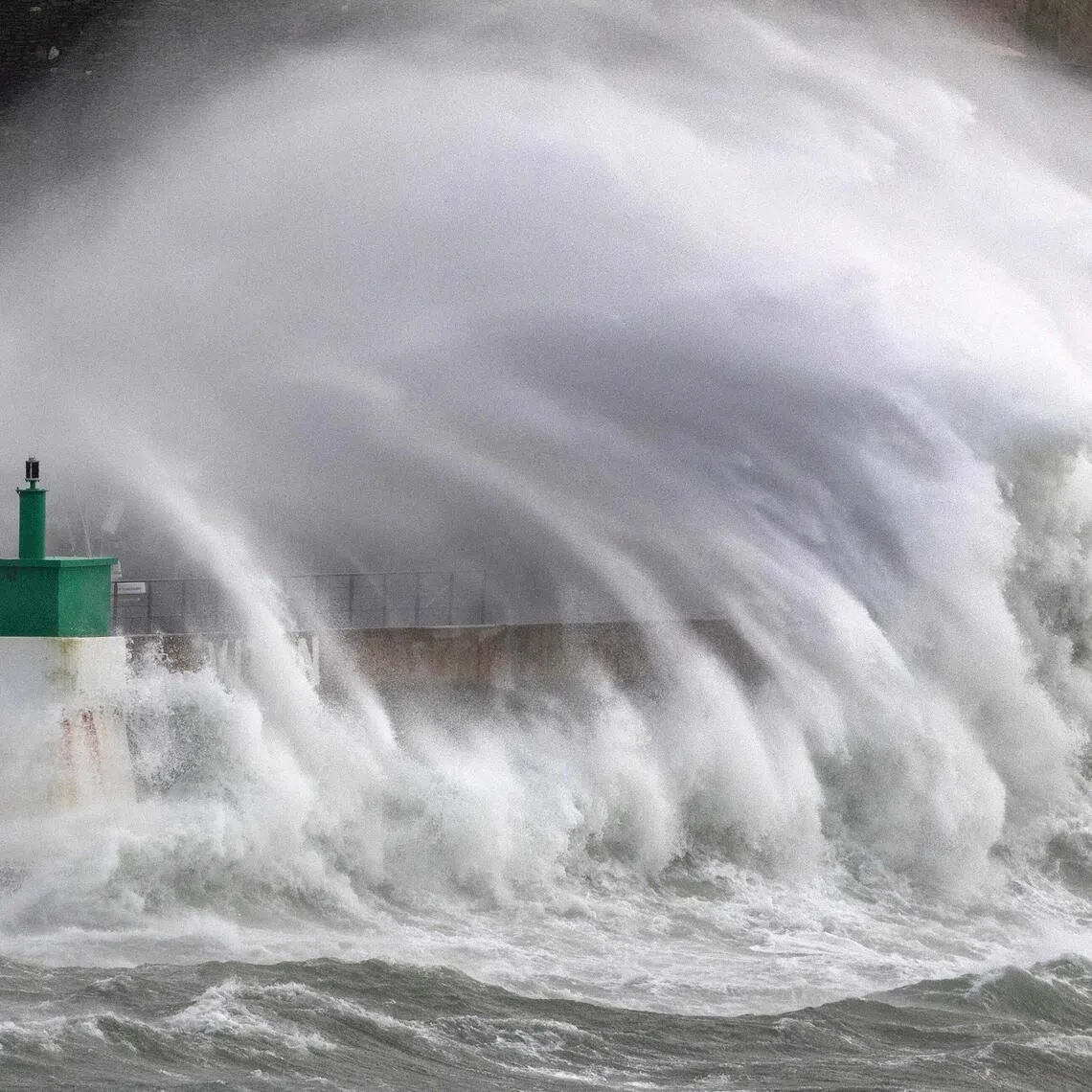 Forecasters in France and Britain issued weather warnings ahead of Storm Goretti, urging people to stay inside their homes. 