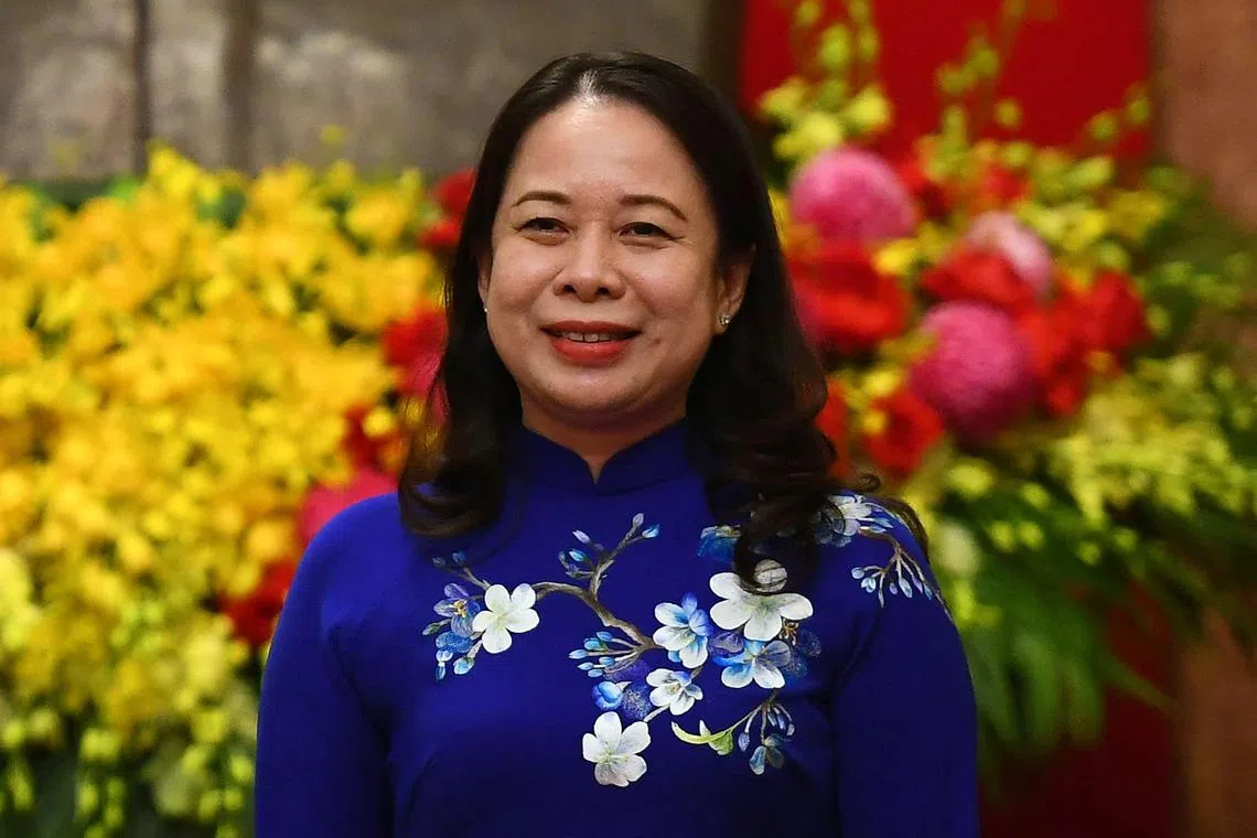 Vietnam's Acting President Vo Thi Anh Xuan seen in a file photo. 