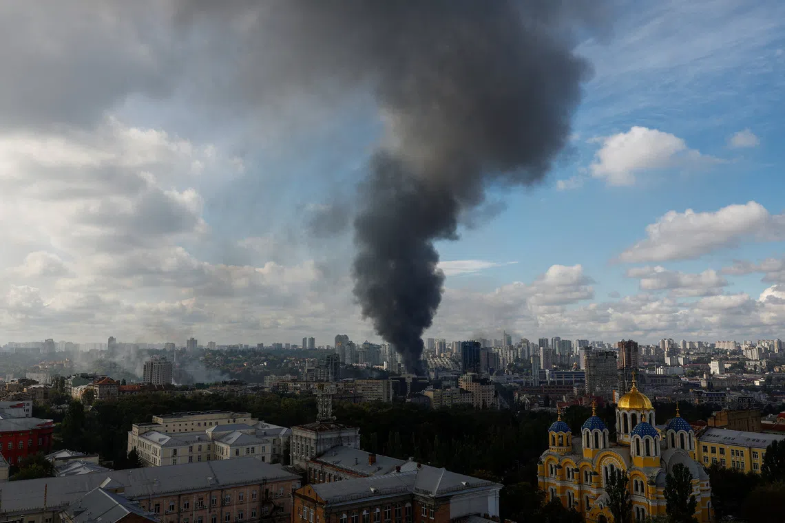 Kyiv under missile attack, emergency crews dispatched to two districts, mayor says