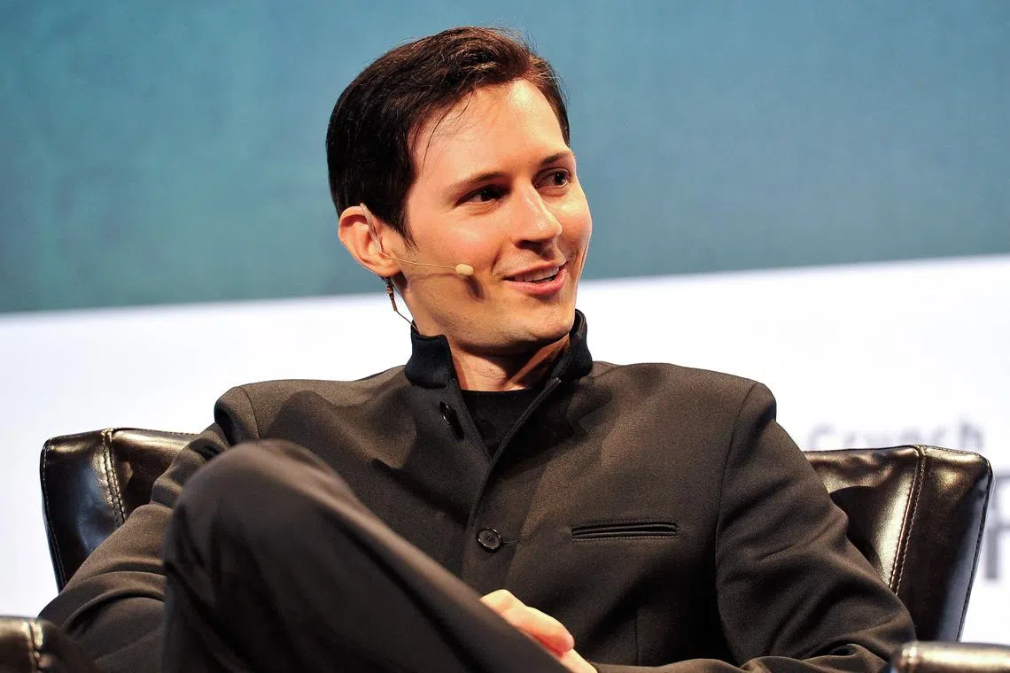 CEO and co-founder of Telegram Pavel Durov during TechCrunch Disrupt SF 2015 at Pier 70 in San Francisco, California on Sept 21, 2015.