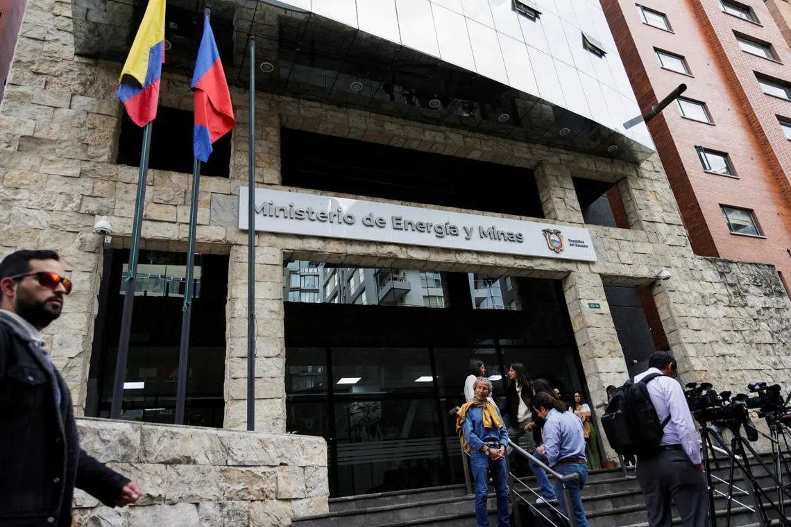 Ministry of Energy and Mines, Quito, April 16, 2024. REUTERS/Karen Toro