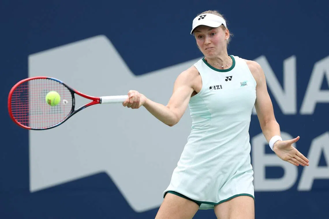 World No. 2 Rybakina defeated American 28th seed Ann Li 6-2, 7-5 in 90 minutes.