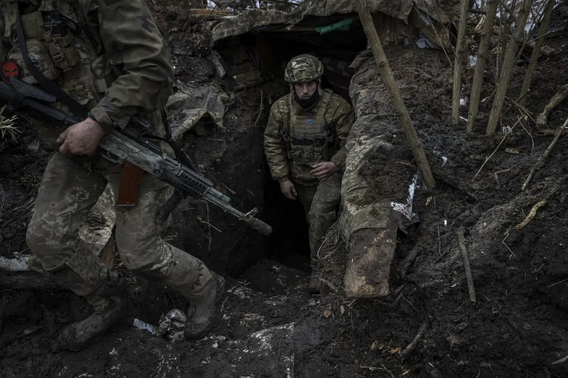 Near the front lines, everyone sets up their trench like it is their little home away from home. 