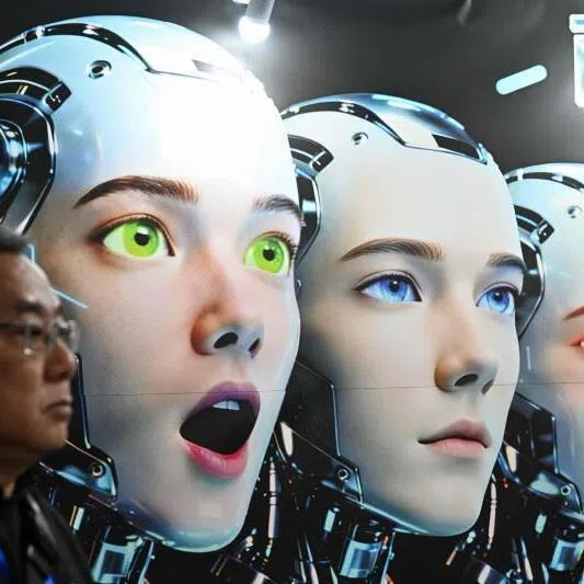 All technologies are good at somethings, - like mimicking human expressions (above) - and bad at others. The difficulty with AI is it can be hard to tell when it is doing a good job, says the writer.