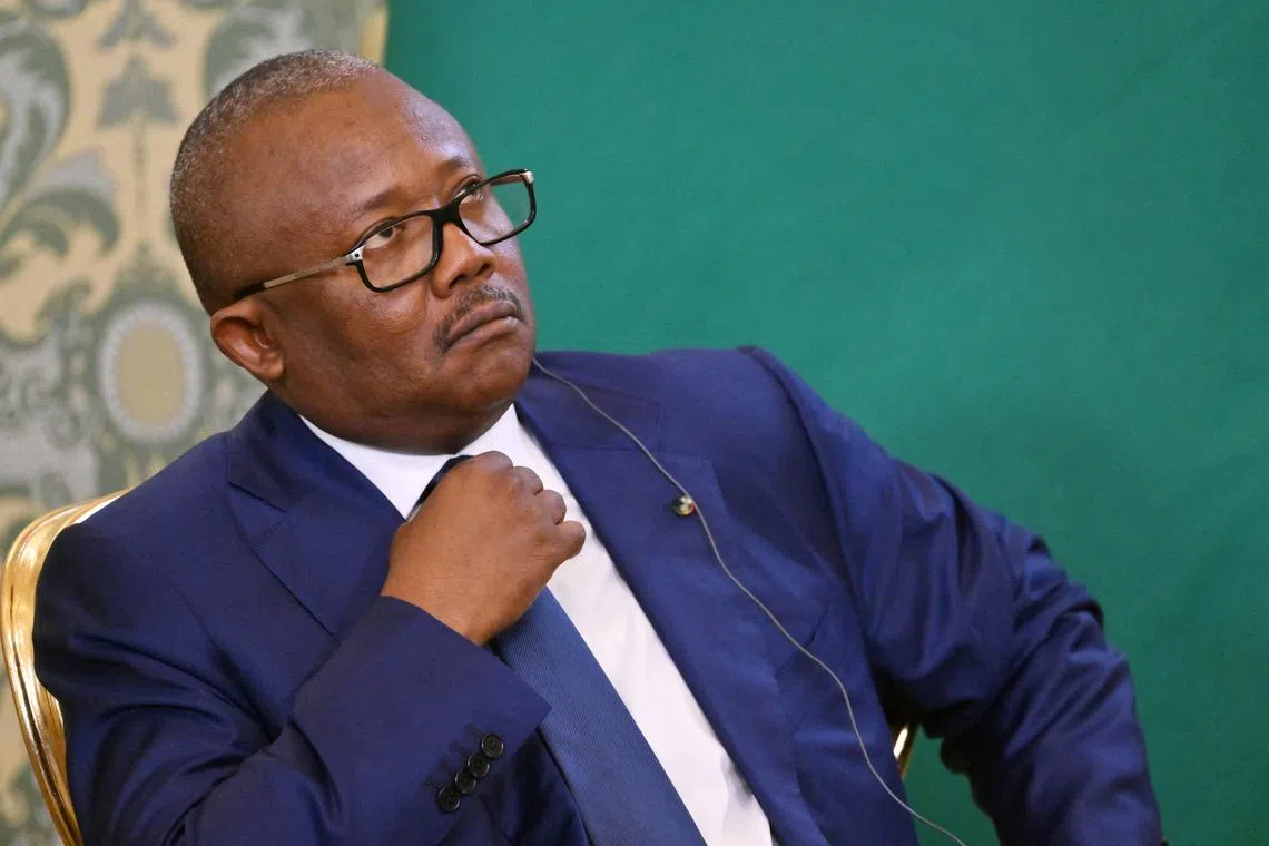 Guinea-Bissau's President Umaro Sissoco Embalo attends a meeting with Russian president Vladimir Putin at the Kremlin in Moscow, Russia, February 26, 2025. Sputnik/Kristina Kormilitsyna/Pool via REUTERS/File Photo