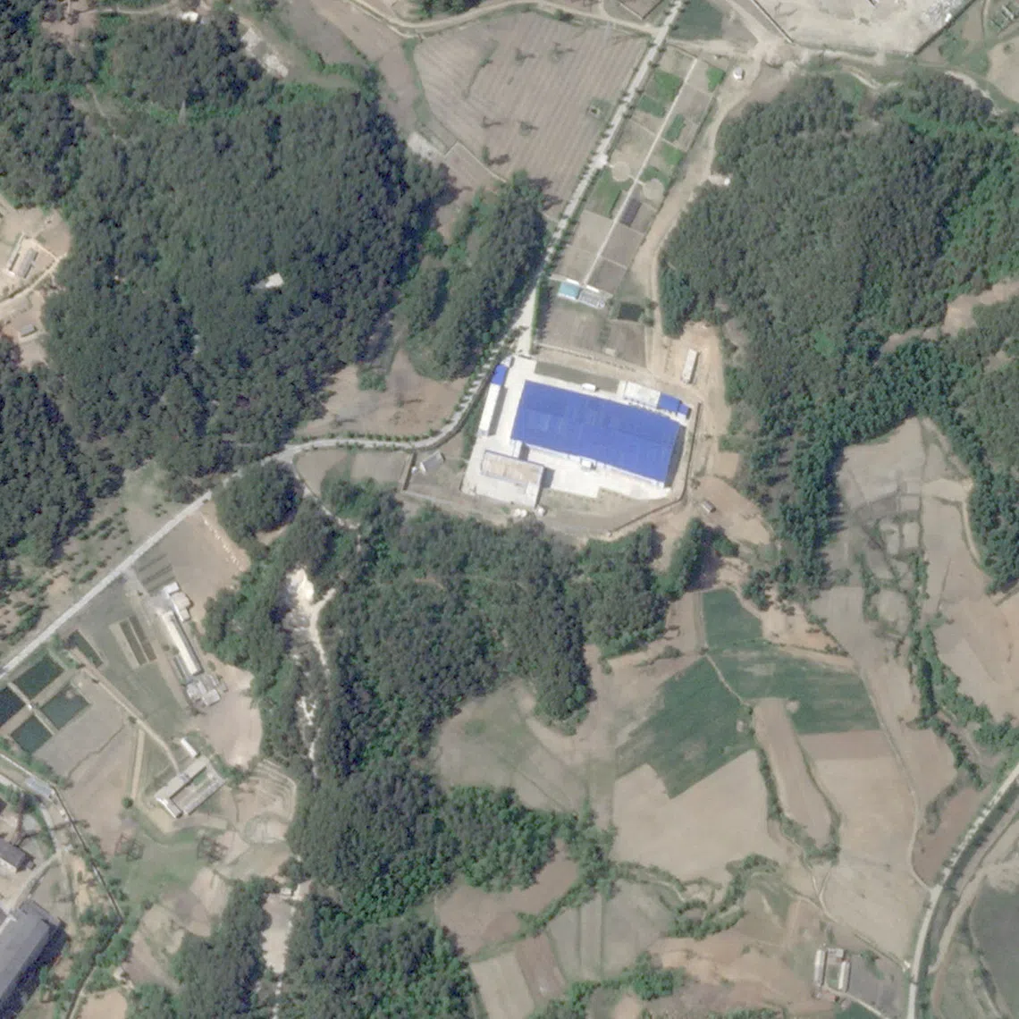 A satellite image shows a nuclear material production factory, in Yongbyon, North Korea, May 17, 2026. 2026 Planet Labs PBC/Handout via REUTERS