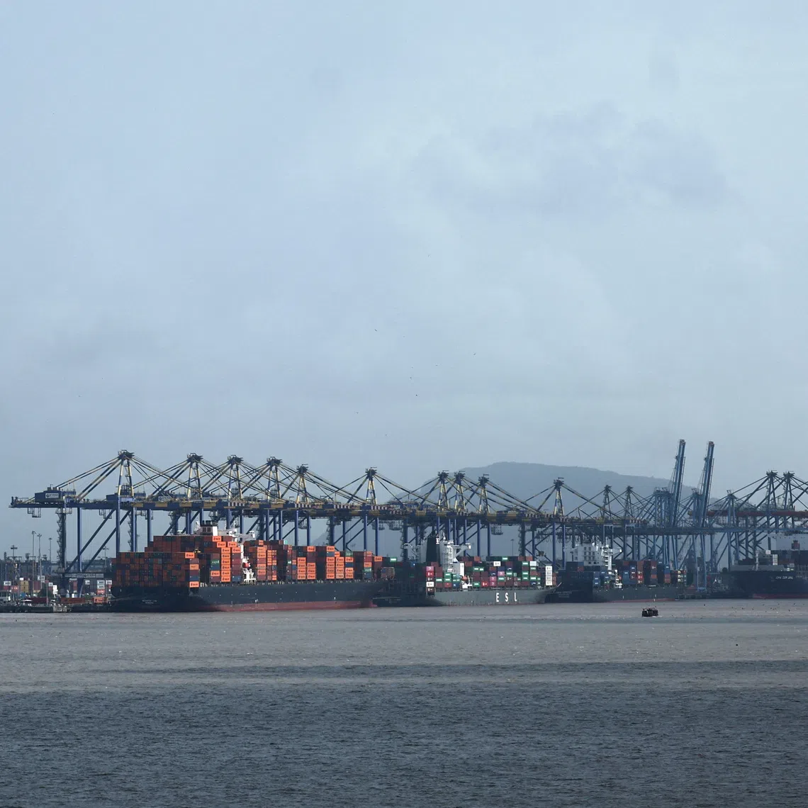 Shipping containers are seen on a ship at the Jawaharlal Nehru Port in Navi Mumbai, India, August 11, 2025. REUTERS/Francis Mascarenhas