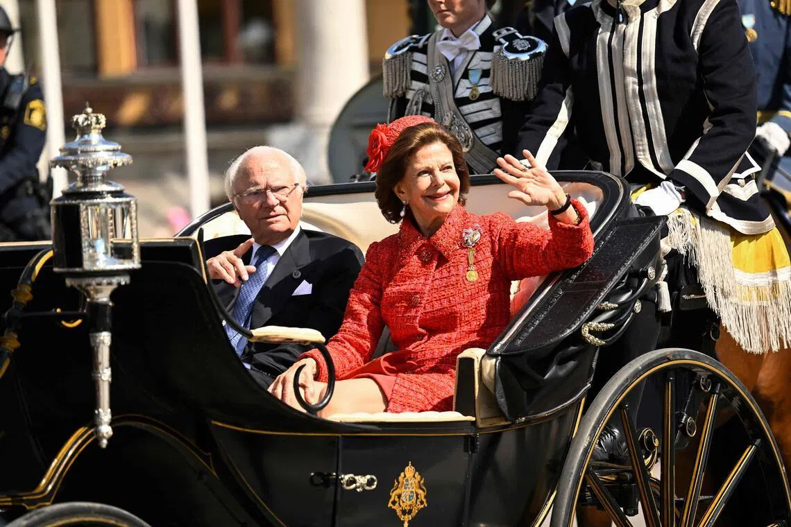 Sweden marks king and queen’s 50th anniversary