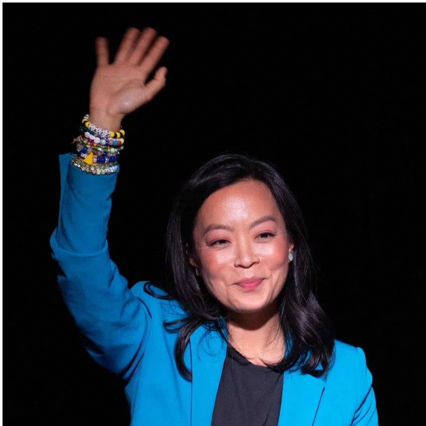 Francesca Hong (left) lost the Aug 11 Democratic primary for governor of Wisconsin in a tightly-fought race to David Crowley.