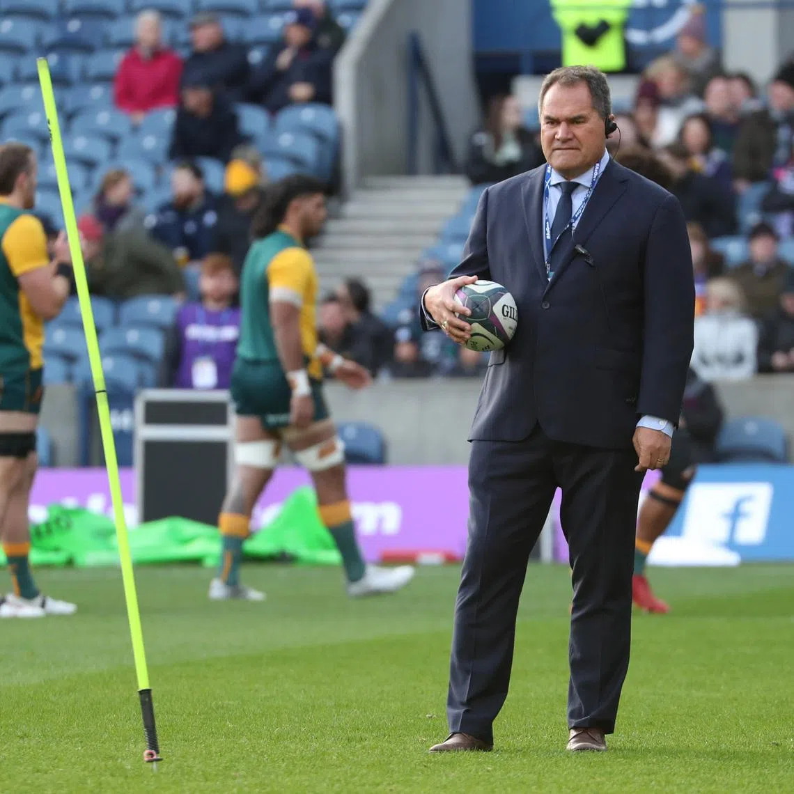 Rugby Union - Autumn International - Scotland v Australia - BT Murrayfield Stadium, Edinburgh, Britain - November 7, 2021 Australia head coach Dave Rennie during the warm up before the match REUTERS/Russell Cheyne