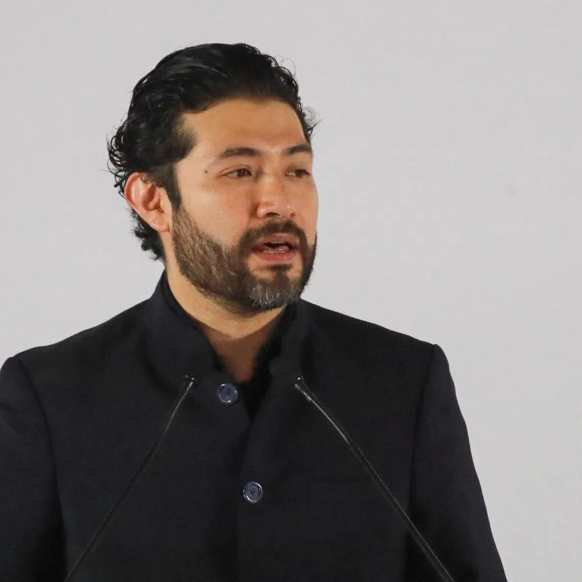 Mexico's Labor Secretary Marath Bolanos speaks after the announcement that he will continue as Labor Secretary in Mexico's President-elect Claudia Sheinbaum's cabinet, in Mexico City, Mexico July 18, 2024. REUTERS/Henry Romero