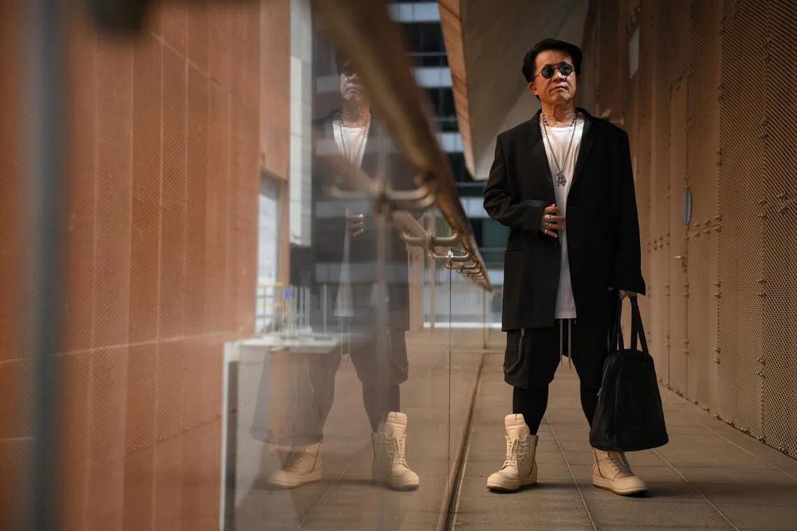 Mr Roger Tan’s monochromatic designer pieces.