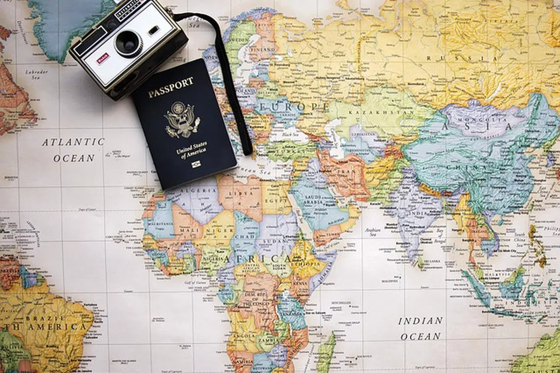 passport, map, world map