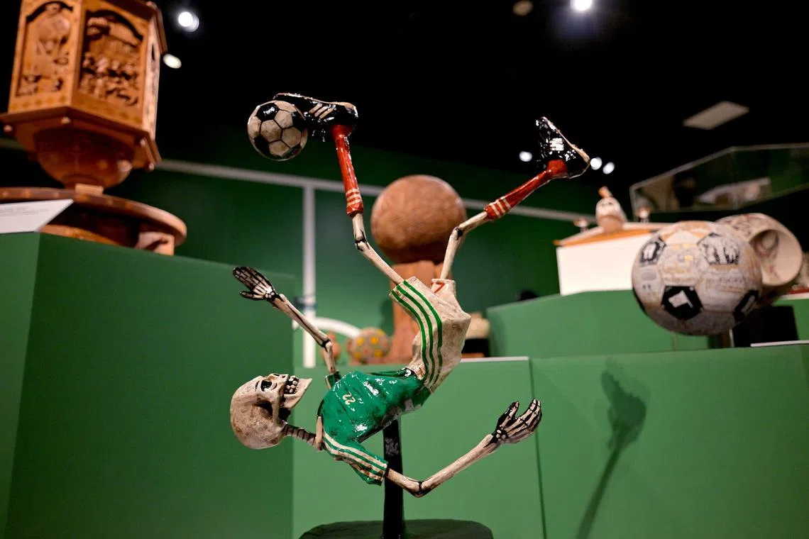 Mexican craft is exhibited at the 'Banamex Folk Art Cup' exhibition at the Museum of the Northeast in Monterrey, Mexico, on June 18, 2026. 