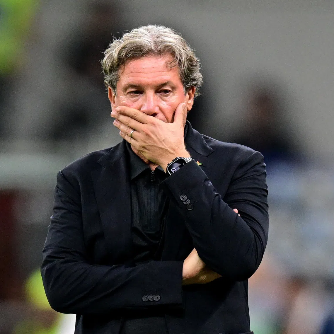 Soccer Football - Serie A - AC Milan v Venezia - San Siro, Milan, Italy - August 28, 2026  Venezia coach Giovanni Stroppa reacts REUTERS/Daniele Mascolo