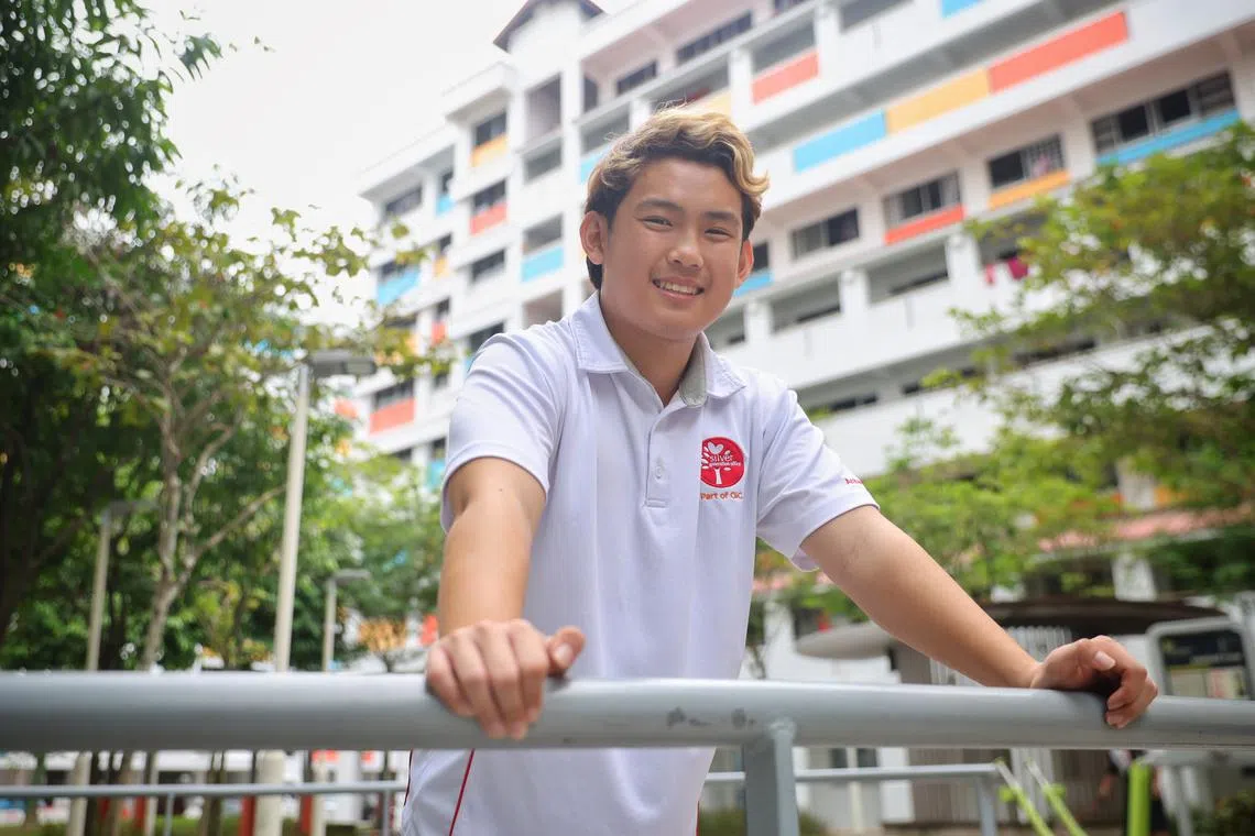 Temasek Polytechnic student Donald Lee took part in the Silver Generation Ambassador programme, under which students visit seniors in their homes.