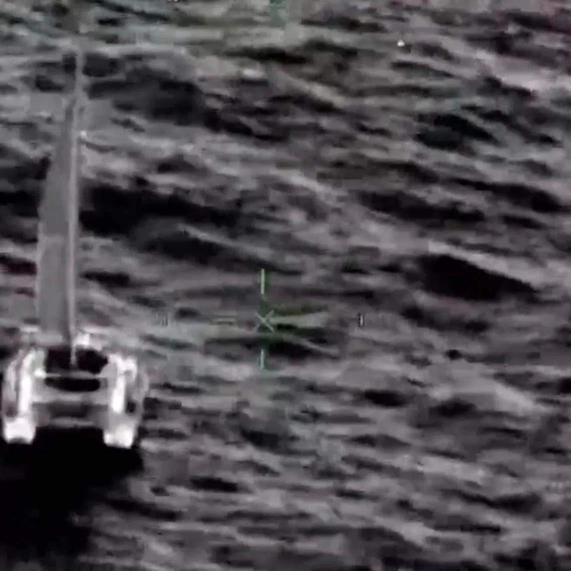 A screengrab from a video shows one of two sailboats carrying humanitarian aid from Mexico to Cuba that went missing in the Caribbean, the Mexican Navy located the vessels, whose crews were reported safe, after they disappeared en route from Isla Mujeres to Havana, according to Mexico’s Secretariat of the Navy, obtained by Reuters on March 28, 2026. MEXICAN NAVY/Handout via REUTERS
