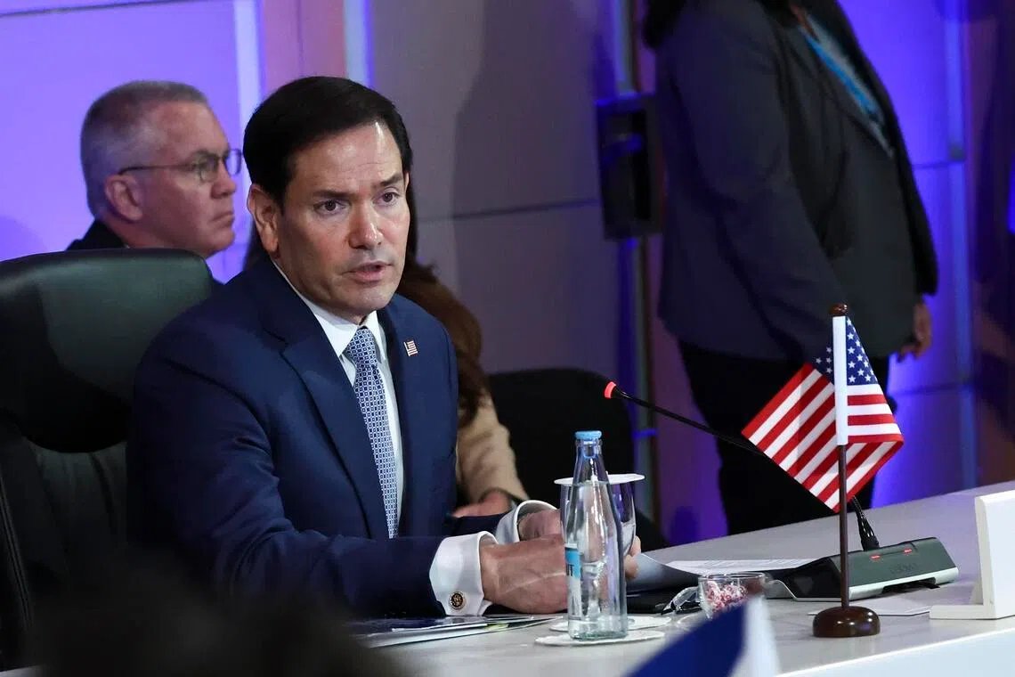 epa13125672 US Secretary of State Marco Rubio attends the ASEAN Post-Ministerial Conference with US on the sidelines of the ASEAN Foreign Ministers' Meeting in Pasay, Metro Manila, Philippines, 22 July 2026.  EPA/ELOISA LOPEZ / POOL