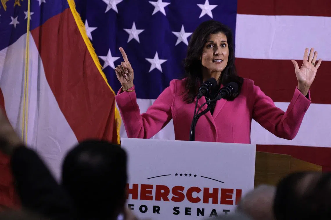 Donald Trump said he told Former US Ambassador to the UN Nikki Haley to go with her bid if "your heart wants to do it".