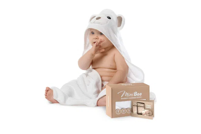 Organic Bamboo Baby Hooded Towel