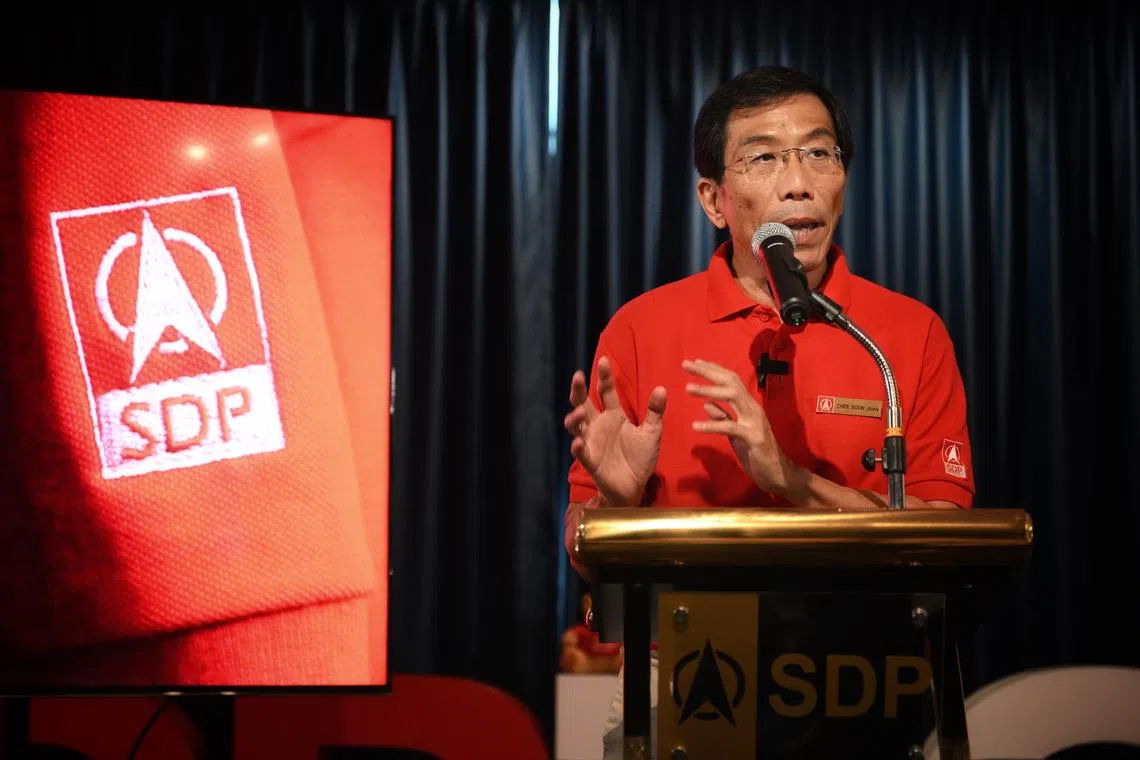 SDP secretary-general Chee Soon Juan said the party will work with economists to come up with proposals on how Singapore can reduce its reliance on foreign labour.
