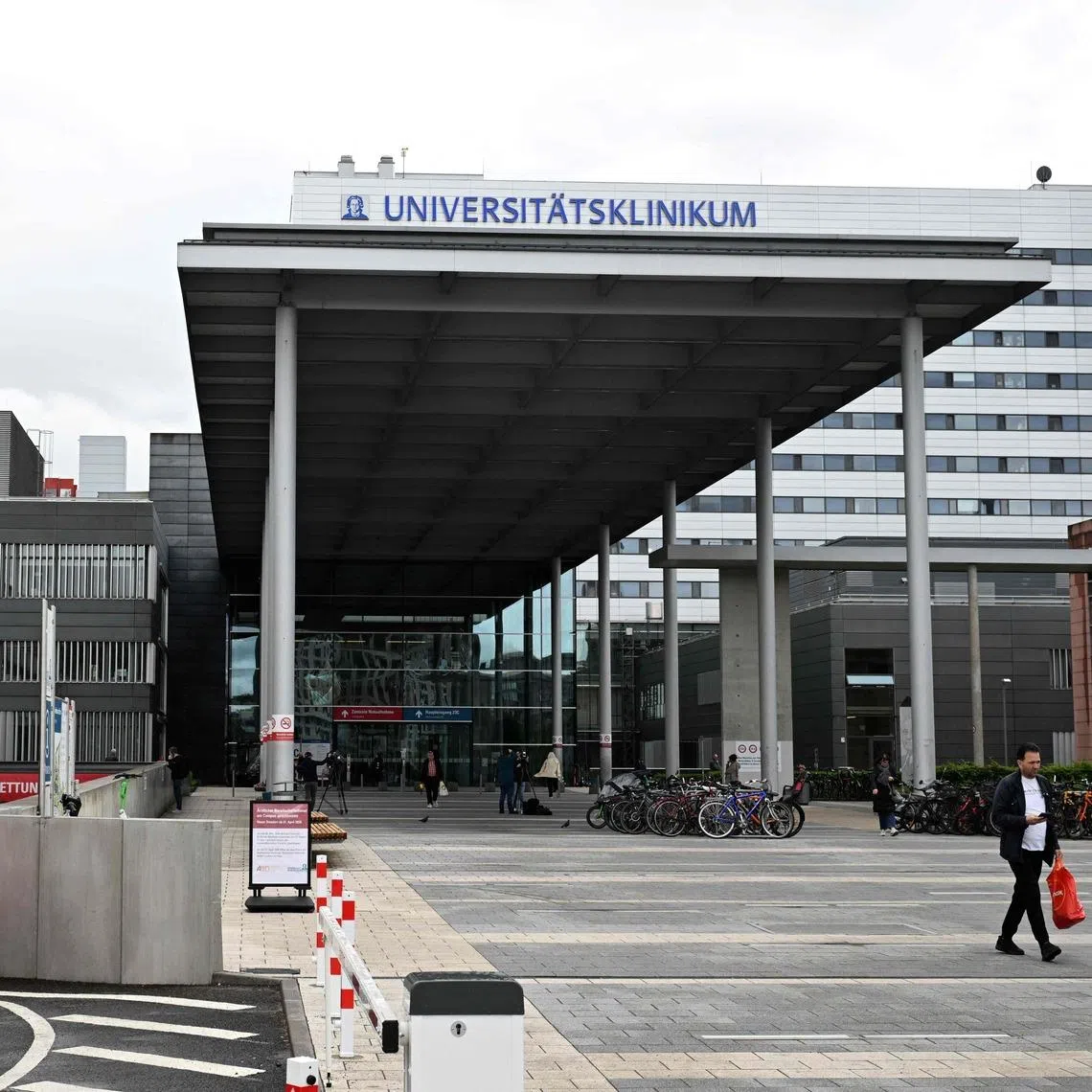 The patient is being treated in complete isolation in a unit at Frankfurt University Hospital.