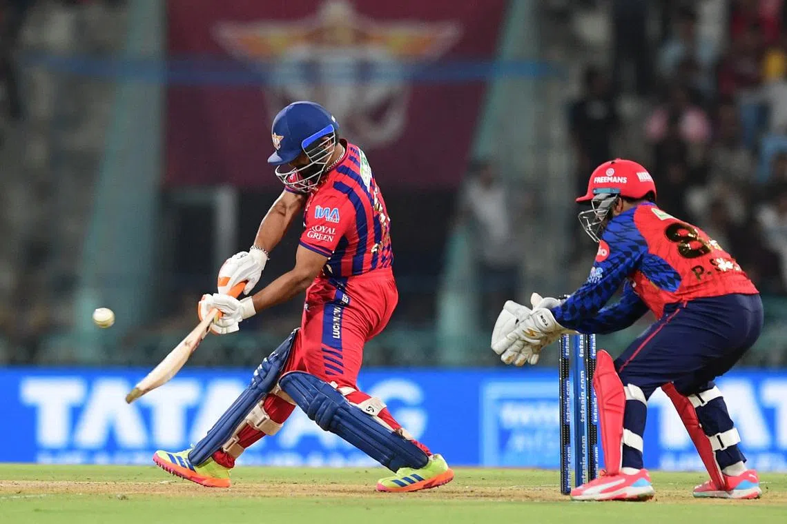 Cricket - Indian Premier League - IPL - Lucknow Super Giants v Punjab Kings - Bharat Ratna Shri Atal Bihari Vajpayee Ekana Cricket Stadium, Lucknow, India - May 23, 2026 Lucknow Super Giants' Rishabh Pant in action REUTERS/Abhijit Addya
