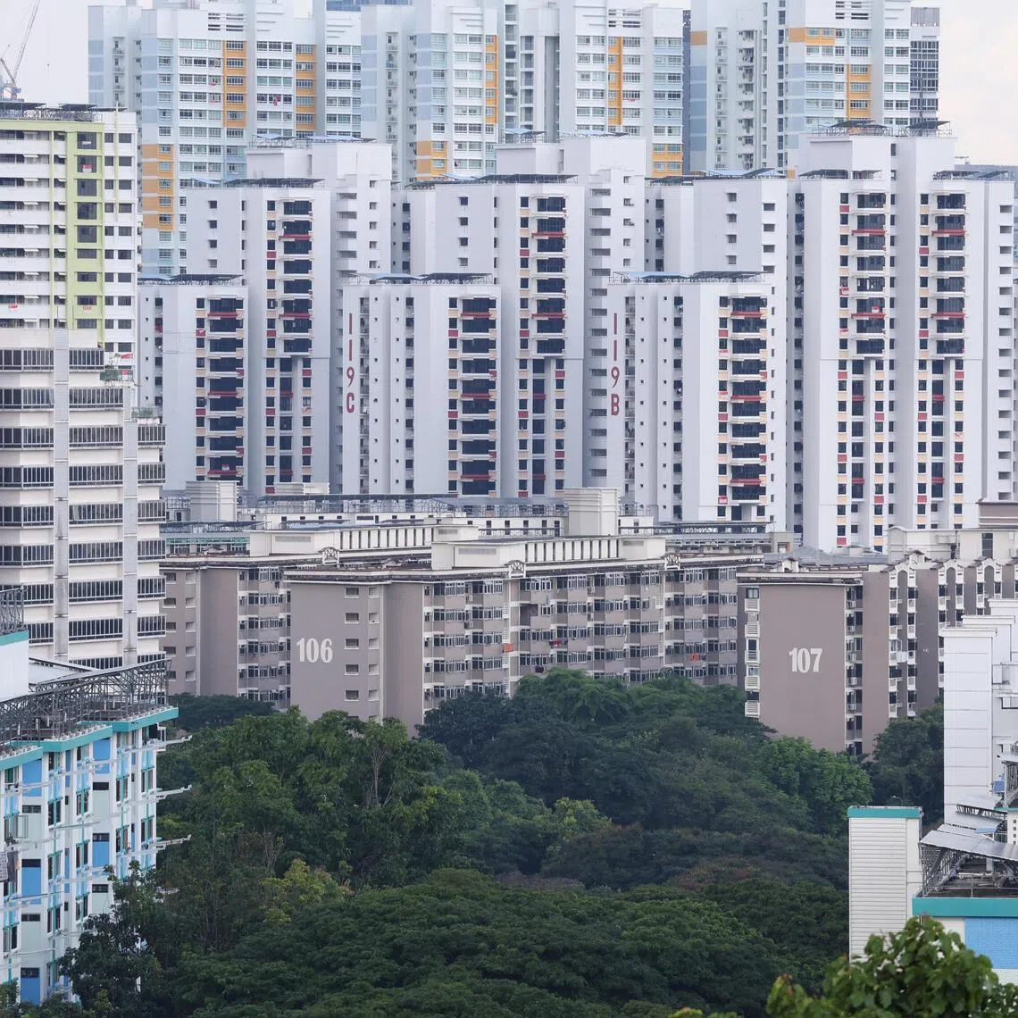 ST20250818_202598600531/pixgenerics/Brian Teo/Generic of HDB flats in Telok Blangah and Bukit Merah on Aug 17, 2025. Can be used for stories on HDB, resale housing, housing market, property prices, property cooling measures, electricity tariff rates, power usage, utilities, u-save rebates. ST PHOTO: BRIAN TEO