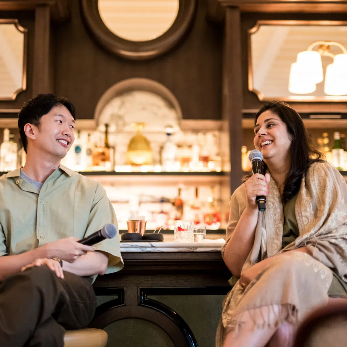 Daryl Qilin Yam and Balli Kaur Jaswal at Capella Singapore. 