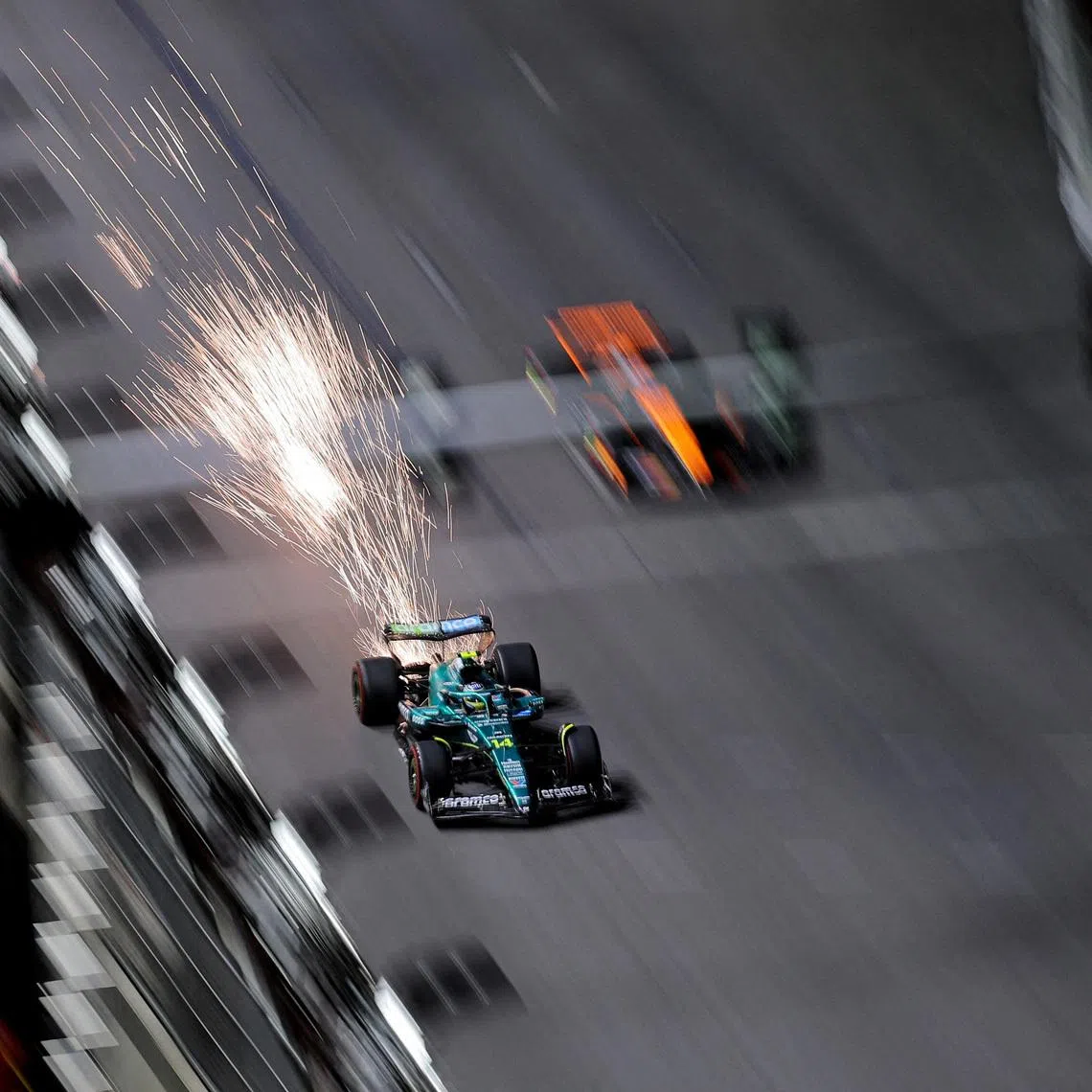 Formula One F1 - Las Vegas Grand Prix - Las Vegas Strip Circuit, Las Vegas, Nevada, United States - November 20, 2025 Aston Martin's Fernando Alonso during practice REUTERS/Daniel Cole/File Photo