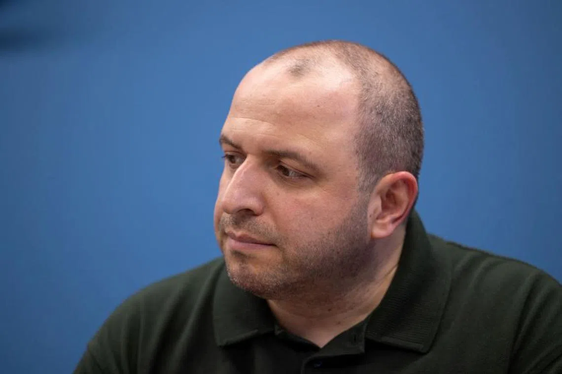 FILE PHOTO: Rustem Umerov attends a meeting in the Ukrainian president's office, as Russia's attack on Ukraine continues, in Kyiv, Ukraine June 29, 2023, before his removal as head of the country's main privatisation fund.  Ukrainian Presidential Press Service/Handout via REUTERS /File Photo