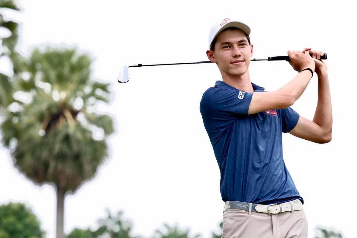 Troy Storm is among the Singapore golfers taking part in the June 10-12 Singapore Junior Golf Championship.