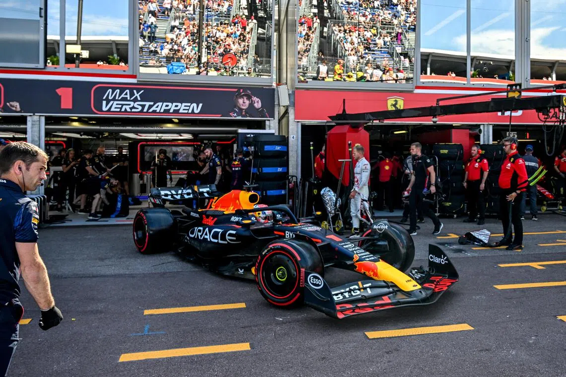 Red Bull's Max Verstappen during qualifying for the Monaco Grand Prix on Saturday.