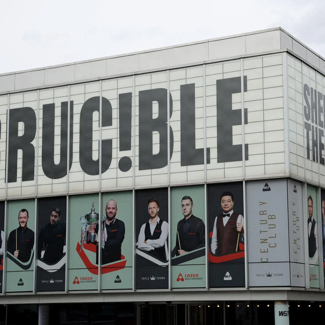 Snooker - World Snooker Championship - The Crucible Theatre, Sheffield, Britain - April 29, 2024 General view outside the Crucible Theatre Action Images via Reuters/Andrew Boyers