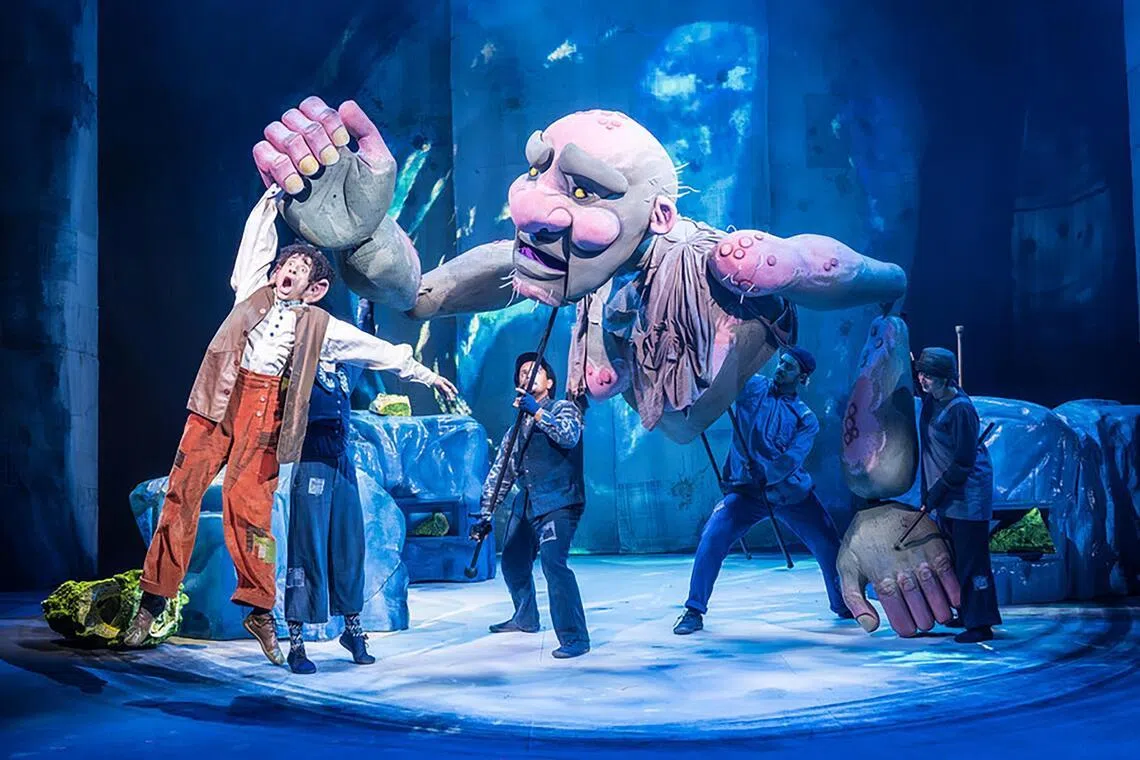 4.8m-tall The BFG among puppets in Royal Shakespeare Company’s show in Singapore